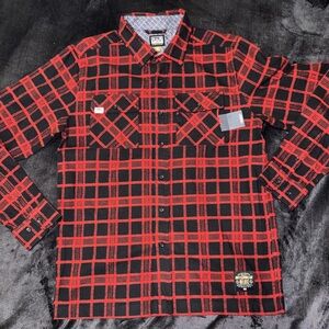 NWT Men’s SUB POP Fremont Plaid Flannel Size Small